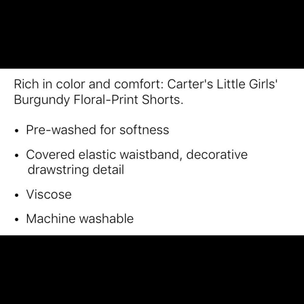 NWT Carter’s Size 6/6x Shorts - Picture 4 of 4
